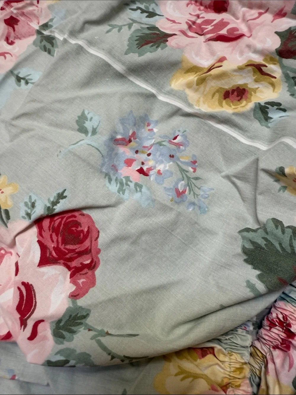 TWIN Ralph Lauren Rose Print Duvet Cover plus coordinating sheets/pillowcases